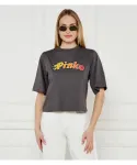 Футболка Ниамея Relaxed fit Pinko, серый - фото