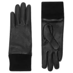 Кожаные перчатки Ekd Burberry, черный - фото 2