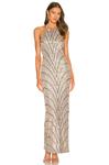 Платье Michael Costello x REVOLVE Coreen Gown, цвет Champagne & Black - фото