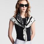 Шарф женский Louis Vuitton, черный - фото 3