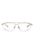Очки-пилоты в двух тонах Balmain Eyewear, золотой - фото