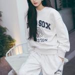 Варсити свитшот унисекс gray MLB, серый - фото 6