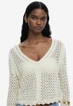 Джемпер Desigual CROPPED OPENWORK, Beige - фото 4