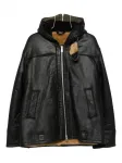 Кожаная куртка с капюшоном Blizzard OUR LEGACY, черный - фото