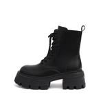 Ботинки Martin женские черные, утепленные флисом - фото