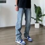 Джинсы унисекс 24h7, желтый синий rusty dye - фото 11