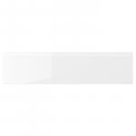 Фронтальная панель ящика, глянцевая белая, 80x20 см Voxtorp IKEA - фото