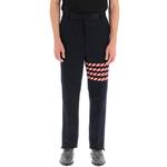 Брюки зауженные 4 бар THOM BROWNE, синий - фото 4