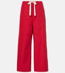 Широкие брюки из хлопка Argento S Max Mara, Rosso - фото