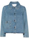 Ba&Sh маленькая джинсовая куртка, синий - фото
