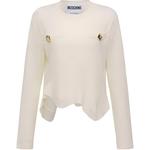 MOSCHINO Свитер женский белый - фото 3