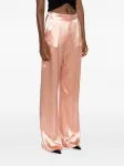 Атласные брюки Alberta Ferretti, розовый - фото 3