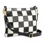 Ameri Кожаная сумка через плечо с зигзагом Ameri Leather, цвет Black White Square - фото 2