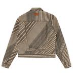 Куртка Kenzo Diagonal Stripe Slim Pleated Trucker Jacket, Beige - фото 2