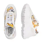 Кроссовки с добавлением кожи Versace, белый - фото 3