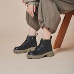 Ботинки Martin Boot женские Gemeiq, хаки - фото 12