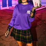 MLB Свитшот унисекс сине-фиолетовый - фото 5