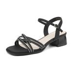 Сандалии на ремешках 5 см JOSINY, экрю - фото 2