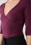 Топ Anna Field WRAP BODYSUIT, Fig/Bordeaux - фото 5