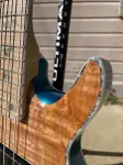 Бас-гитара JLC Guitars Anaheim - Натуральный, Аквамариновый металлический - фото 5