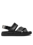 Сандалии Padded Criss Cross Sandal Calvin Klein, черный - фото
