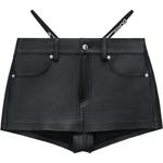Мини-юбки-шорты Button Detailed Alexander Wang, черный - фото