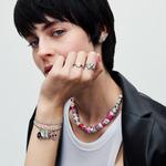 Браслет Pandora Moments Studded Chain Slider, стерлинговое серебро - фото 5