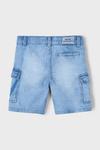 Детские джинсовые шорты карго Mayoral, синий - фото 3