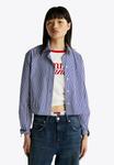 Блуза Tommy Jeans Button-down blouse, Navy White Stripe/Multi-Coloured - фото