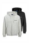 Толстовка Jack & Jones 2ER PACK, Hellgrau Schwarz/Light Grey - фото