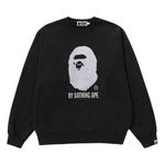 BAPE By Bathing Ape Overdye Crewneck, черный цвет - фото