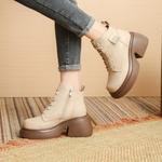 Ботинки Martin Boot женские Sobb, бежевый - фото 2