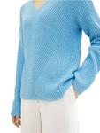 Пуловер Tom Tailor Pullover, цвет clear light blue melange - фото 3