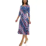 Женское платье Sylvia миди Nina Leonard, мультиколор - фото 3