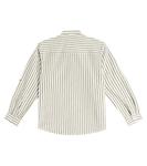 Рубашка tomas в полоску из хлопка и льна La Coqueta, мультиколор - фото 3