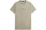 Вышитая футболка FRED PERRY, серый - фото