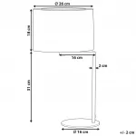 Настольная лампа Beliani, черный - фото 9