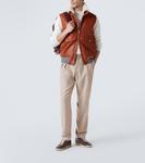 Кожаные кроссовки Brunello Cucinelli, Ebano+Panama+Bisonte - фото 2