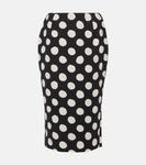 Юбка миди из кади в горошек Marni, мультиколор - фото