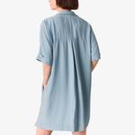 Платье мини Whistles Melanie с v-образным вырезом, голубой - фото 4