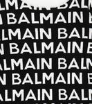 Хлопковое платье Logo Balmain Kids, 930bc-Nero/Bianco - фото 3