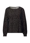 Блуза Street One LEO RAGLAN MIT TAPE, Braun/Dark Brown - фото 6
