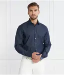 Рубашка из стираного денима с разрезом Regular fit Oscar Jacobson, синий - фото 3