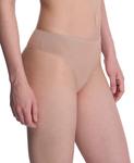Женские хлопковые трусики-стринги Bliss Bare 771346 Natori, Cafe - фото 3