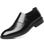 Мужские туфли Mulinsen черные с внутренней платформой 6 см - фото 3