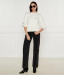 Джинсы женские Desigual в полоску с блестками, черный - фото 2