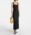 Льняное платье миди Felice Faithfull, черный - фото 2