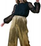 Текстурированный топ черного цвета FLYING TOMATO - фото 3