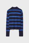 Джемпер Stradivarius STRIPED, Metallic Blue - фото 7