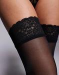Чулки Bluebella Lace top/gloss черного цвета - фото 3